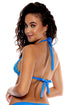 Luli Fama Chasing Stars Sequins Triangle Halter Top